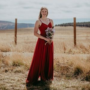 Azazie Cora Rust Bridesmaids Dress